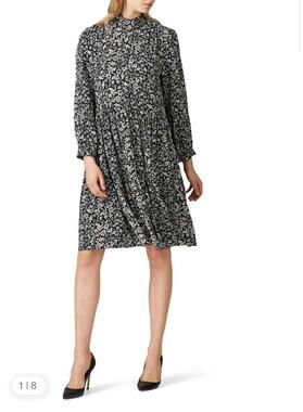 J Crew Hadid Shirtdress Black White Bouquet Floral Print Flowy Women Small NWOT